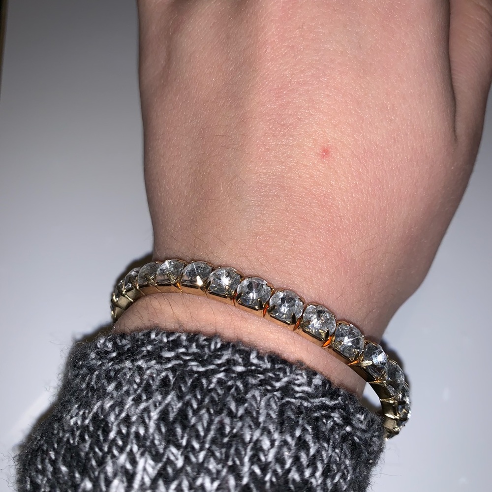 Gold and diamond bracelet